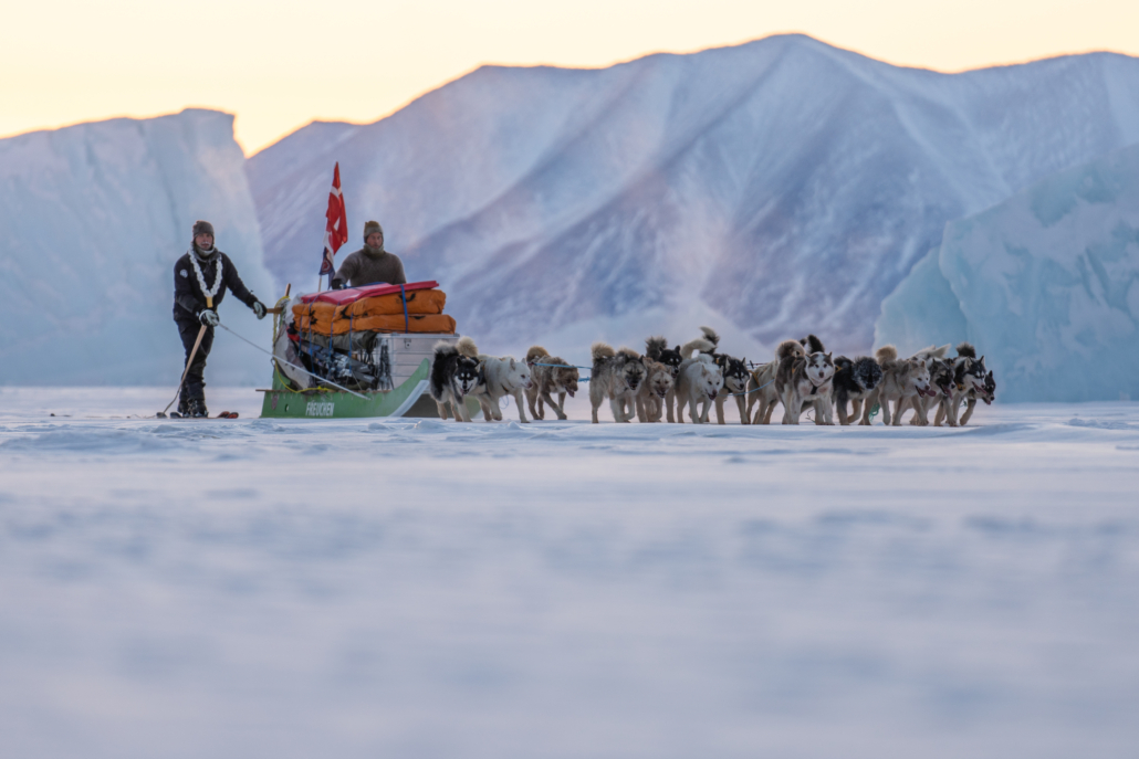 2 Thule til Thule 1, på tur, 100 dages hundeslædeekspedition, med Erik B. Jørgensen og Jesper Ganc-Petersen, Fotograf Claus Lillevang